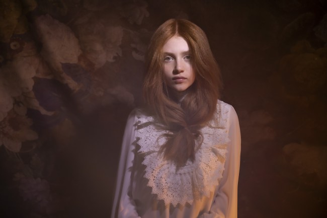 Mauro Lorenzo Fashion Photographer Advertising Campaign studio L'Oreal Kerastase altamoda hair hairstyle Loreal Venus Whitedress Moodboard tendence luxury redhair artDirector woman Paris cool hunter flower longhair 