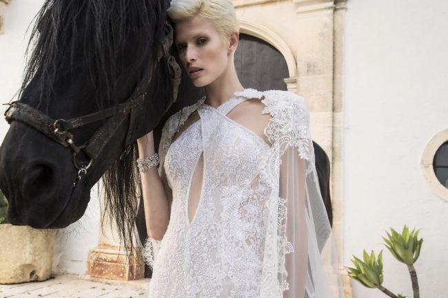 Mauro Lorenzo Fashion Photographer Advertising Campaign studio bridal altamoda handmade diamond cavallo black horse Whitedress Moodboard bridaldesigner luxury sposa artDirector woman pizzo coda duomo lecce puglia