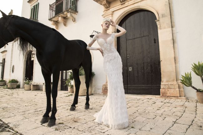 Mauro Lorenzo Fashion Photographer Advertising Campaign studio bridal altamoda handmade diamond cavallo black horse Whitedress Moodboard bridaldesigner luxury sposa artDirector woman pizzo coda duomo lecce puglia