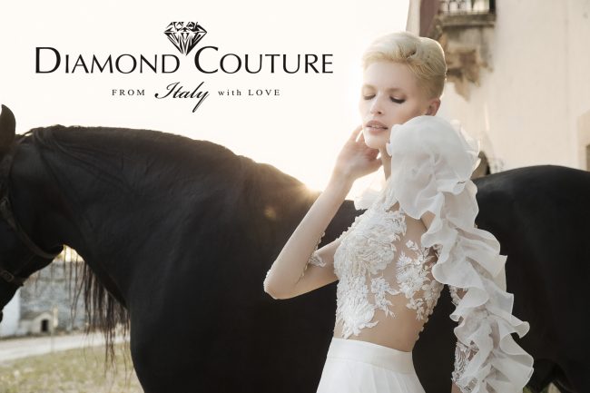 Mauro Lorenzo Fashion Photographer Advertising Campaign studio bridal altamoda handmade diamond cavallo black horse Whitedress Moodboard bridaldesigner luxury sposa artDirector woman pizzo coda duomo lecce puglia