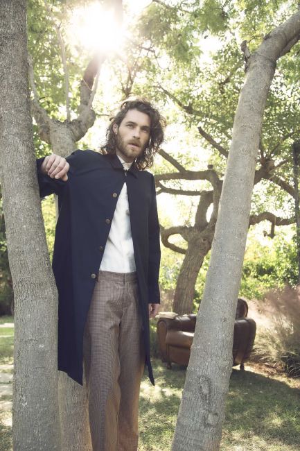 Mauro Lorenzo Fashion Photographer Advertising Campaign suit Hat shirt handmade marsem gentleman rocker lounge chair Moodboard biancoenero flare minimal Inspiration artDirector man nature pants jacket