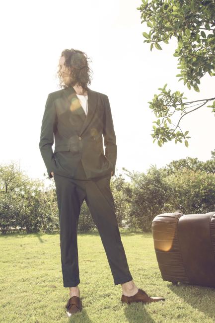 Mauro Lorenzo Fashion Photographer Advertising Campaign suit Hat shirt handmade marsem gentleman rocker lounge chair Moodboard biancoenero flare minimal Inspiration artDirector man nature pants jacket