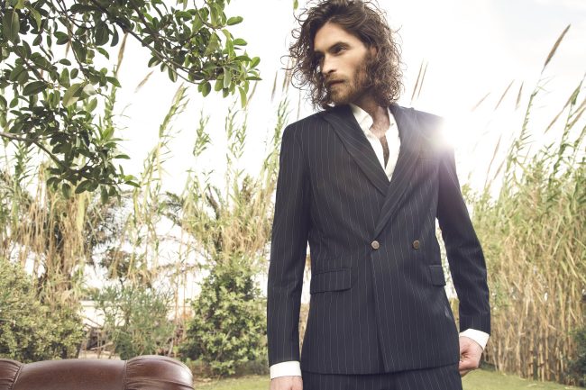 Mauro Lorenzo Fashion Photographer Advertising Campaign suit Hat shirt handmade marsem gentleman rocker lounge chair Moodboard biancoenero flare minimal Inspiration artDirector man nature pants jacket