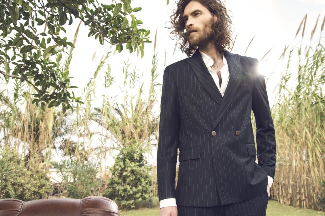 Mauro Lorenzo Fashion Photographer Advertising Campaign suit Hat shirt handmade marsem gentleman rocker lounge chair Moodboard biancoenero flare minimal Inspiration artDirector man nature pants jacket