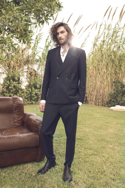 Mauro Lorenzo Fashion Photographer Advertising Campaign suit Hat shirt handmade marsem gentleman rocker lounge chair Moodboard biancoenero flare minimal Inspiration artDirector man nature pants jacket