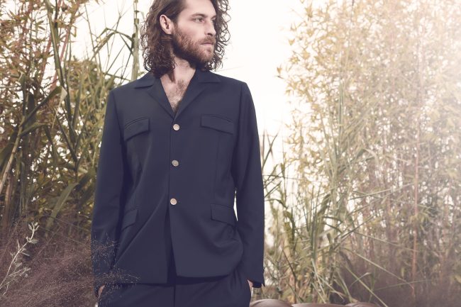 Mauro Lorenzo Fashion Photographer Advertising Campaign suit Hat shirt handmade marsem gentleman rocker lounge chair Moodboard biancoenero flare minimal Inspiration artDirector man nature pants jacket