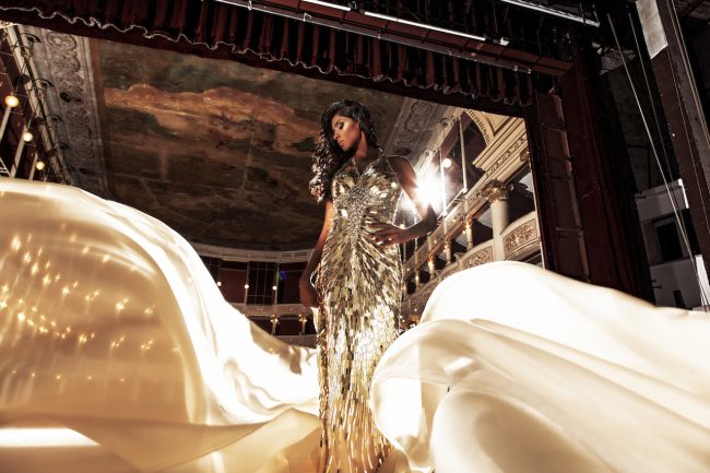 Mauro Lorenzo Fashion Photographer Fashion Editorial Haute Couture Gold Lady Miss Inspiration Concept Dior Magazine Teatro Theater