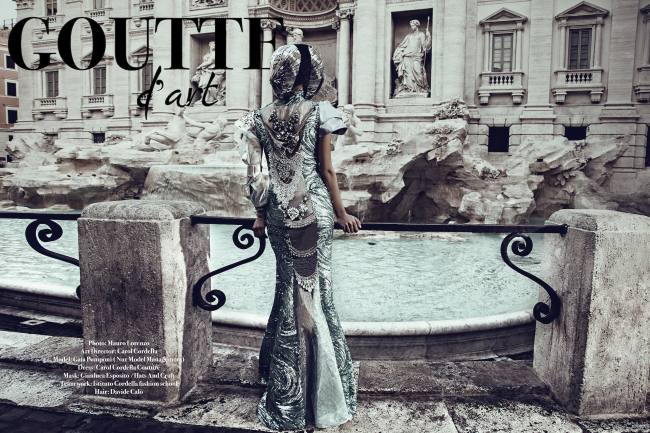 Mauro Lorenzo Fashion Photographer Fashion Editorial Haute Couture Goutte D'Art Rome Management Inspiration Deconstruction Magazine 