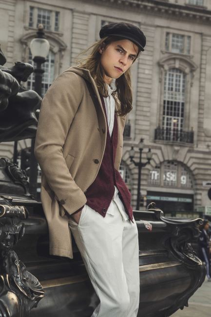 Mauro Lorenzo Fashion Editorial Fashion Photographer man jacket Magazine Agency Management London street  Shooting Brand Marsem model Italian moodboard Inspiration lindberg advertising portobello 