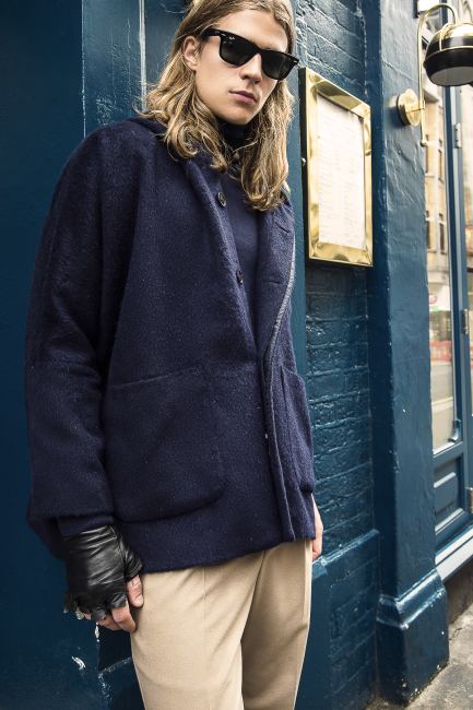 Mauro Lorenzo Fashion Editorial Fashion Photographer man jacket Magazine Agency Management London street  Shooting Brand Marsem model Italian moodboard Inspiration lindberg advertising portobello 