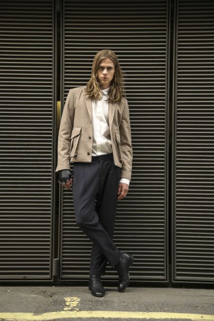 Mauro Lorenzo Fashion Editorial Fashion Photographer man jacket Magazine Agency Management London street  Shooting Brand Marsem model Italian moodboard Inspiration lindberg advertising portobello 