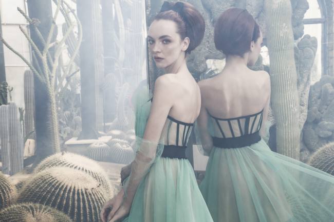 Mauro Lorenzo Fashion Editorial Photographer haute couture  Magazine Agency nature botanic garden press topmodel italian moodboard Inspiration sosud advertising mirror reflection secret