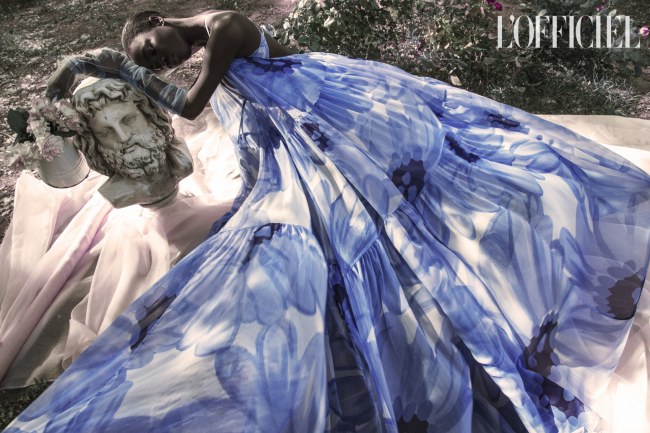 Mauro Lorenzo Fashion Editorial Photographer L'Officiel  Australia The Attico Management Gucci Inspiration Moodboard Saint Laurent Balenciaga Jacquemus Dolce&Gabbana Fendi Pret à porter Haute Couture Flower Lockdown Blackmodel