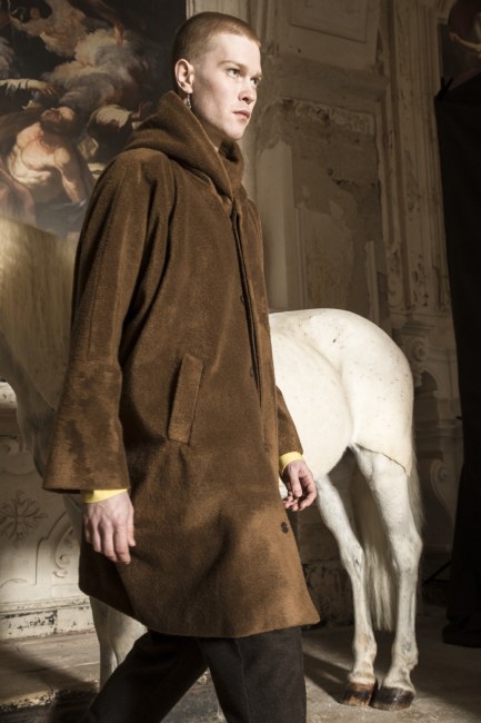 Mauro Lorenzo Fashion Editorial Photographer man jacket Magazine Agency Fall-Winter horse cavallo television Brands Marsem model Italian moodboard Inspiration church  advertising chiesa fashionweek pitti