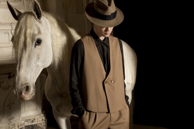 Mauro Lorenzo Fashion Editorial Photographer man jacket Magazine Agency Fall-Winter horse cavallo television Brands Marsem model Italian moodboard Inspiration church  advertising chiesa fashionweek pitti