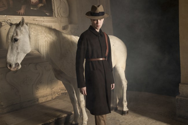 Mauro Lorenzo Fashion Editorial Photographer man jacket Magazine Agency Fall-Winter horse cavallo television Brands Marsem model Italian moodboard Inspiration church  advertising chiesa fashionweek pitti