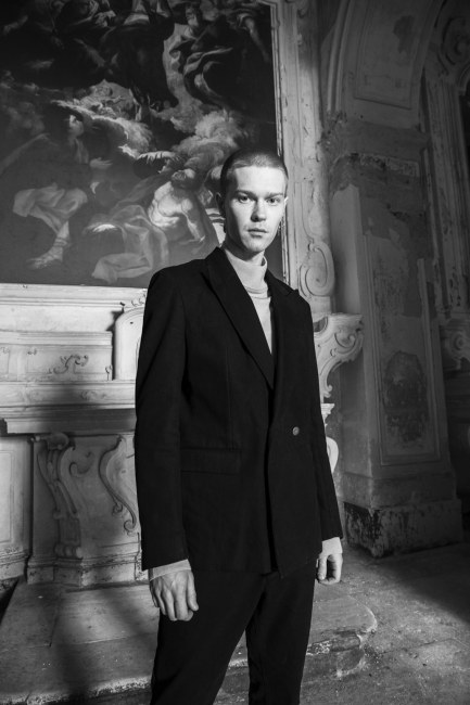 Mauro Lorenzo Fashion Editorial Photographer man jacket Magazine Agency Fall-Winter horse cavallo television Brands Marsem model Italian moodboard Inspiration church  advertising chiesa fashionweek pitti