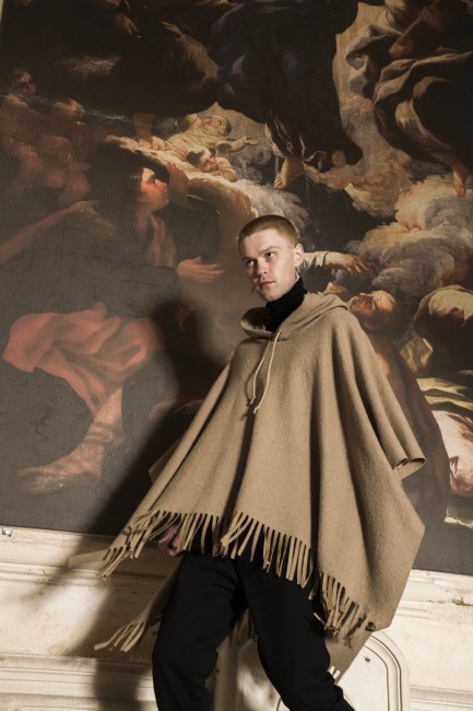 Mauro Lorenzo Fashion Editorial Photographer man jacket Magazine Agency Fall-Winter horse cavallo television Brands Marsem model Italian moodboard Inspiration church  advertising chiesa fashionweek pitti