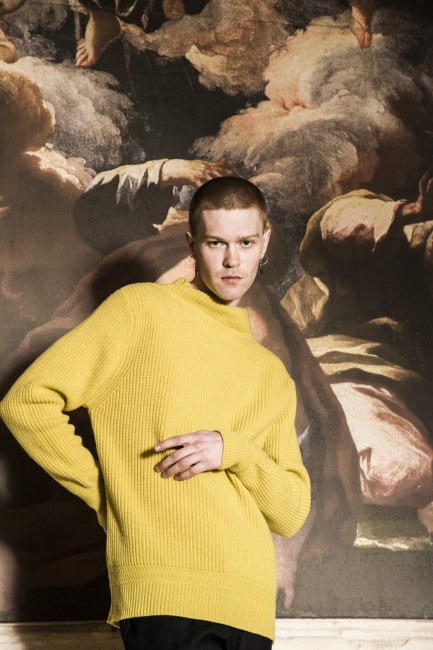 Mauro Lorenzo Fashion Editorial Photographer man jacket Magazine Agency Fall-Winter horse cavallo television Brands Marsem model Italian moodboard Inspiration church  advertising chiesa fashionweek pitti