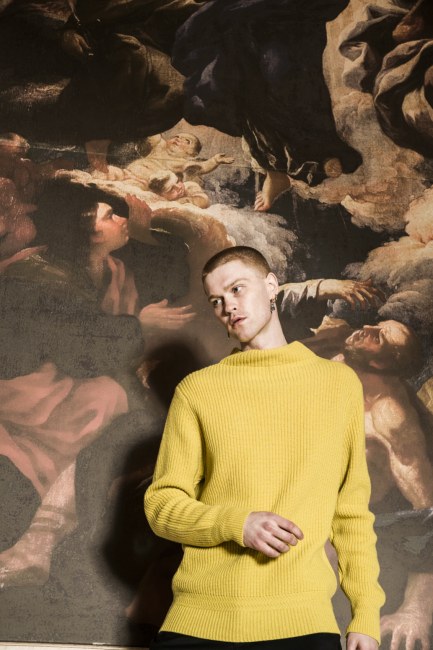 Mauro Lorenzo Fashion Editorial Photographer man jacket Magazine Agency Fall-Winter horse cavallo television Brands Marsem model Italian moodboard Inspiration church  advertising chiesa fashionweek pitti