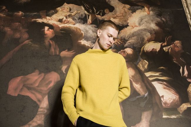 Mauro Lorenzo Fashion Editorial Photographer man jacket Magazine Agency Fall-Winter horse cavallo television Brands Marsem model Italian moodboard Inspiration church  advertising chiesa fashionweek pitti