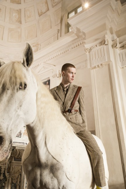 Mauro Lorenzo Fashion Editorial Photographer man jacket Magazine Agency Fall-Winter horse cavallo television Brands Marsem model Italian moodboard Inspiration church  advertising chiesa fashionweek pitti