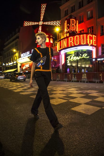 Mauro Lorenzo Fashion Photographer Fashion Editorial e506 Paris Model Set Shooting Colours Trend Deconstruction Brand Street Larisa Tafili Management Artist Paris Parigi Urban Moulin Rouge Mood Agency 