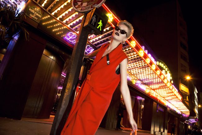 Mauro Lorenzo Fashion Photographer Fashion Editorial e506 Paris Model Set Shooting Colours Trend Deconstruction Brand Street Larisa Tafili Management Artist Paris Parigi Urban Moulin Rouge Mood Agency 