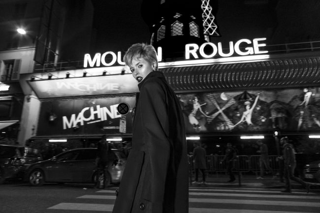 Mauro Lorenzo Fashion Photographer Fashion Editorial e506 Paris Model Set Shooting Colours Trend Deconstruction Brand Street Larisa Tafili Management Artist Paris Parigi Urban Moulin Rouge Mood Agency 