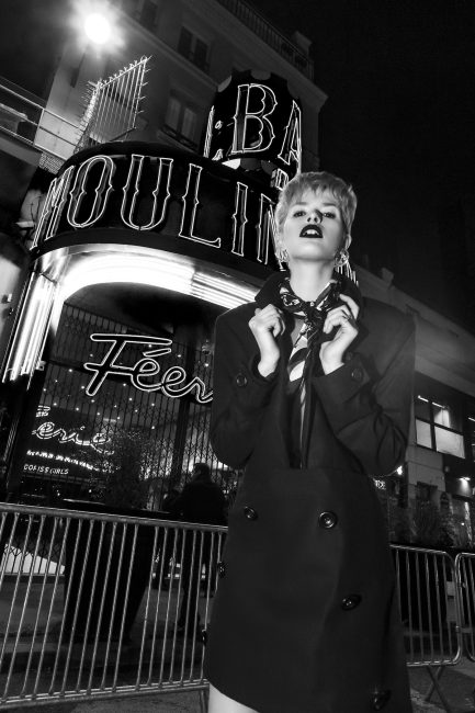 Mauro Lorenzo Fashion Photographer Fashion Editorial e506 Paris Model Set Shooting Colours Trend Deconstruction Brand Street Larisa Tafili Management Artist Paris Parigi Urban Moulin Rouge Mood Agency 