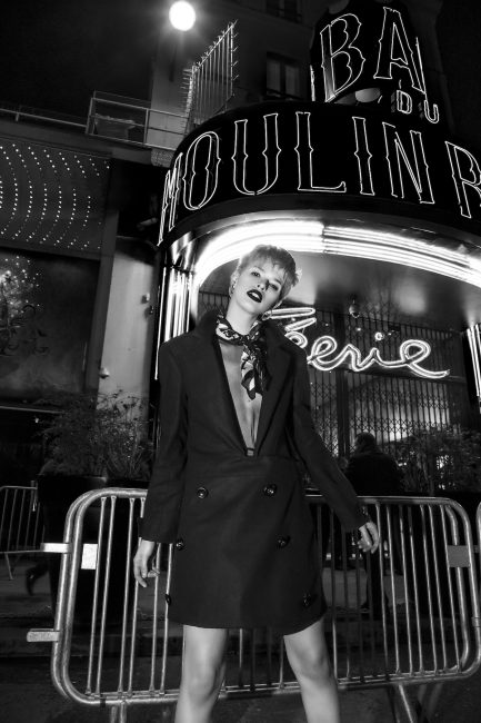 Mauro Lorenzo Fashion Photographer Fashion Editorial e506 Paris Model Set Shooting Colours Trend Deconstruction Brand Street Larisa Tafili Management Artist Paris Parigi Urban Moulin Rouge Mood Agency 