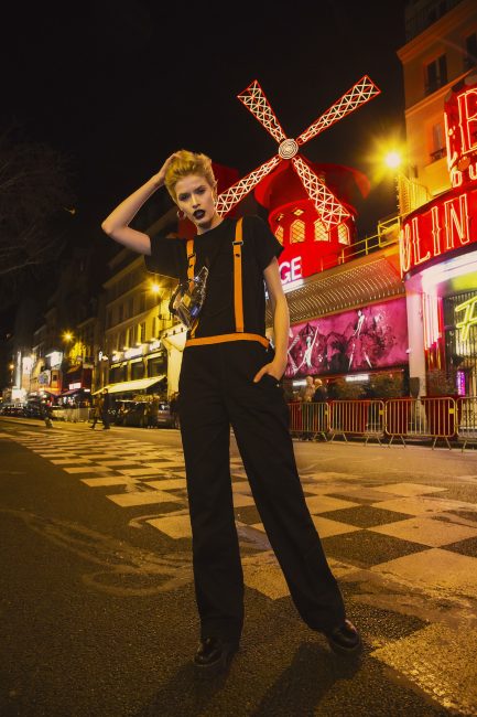 Mauro Lorenzo Fashion Photographer Fashion Editorial e506 Paris Model Set Shooting Colours Trend Deconstruction Brand Street Larisa Tafili Management Artist Paris Parigi Urban Moulin Rouge Mood Agency 