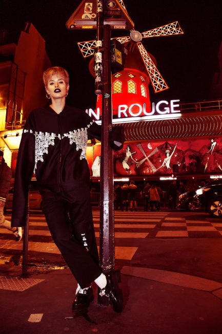 Mauro Lorenzo Fashion Photographer Fashion Editorial e506 Paris Model Set Shooting Colours Trend Deconstruction Brand Street Larisa Tafili Management Artist Paris Parigi Urban Moulin Rouge Mood Agency 