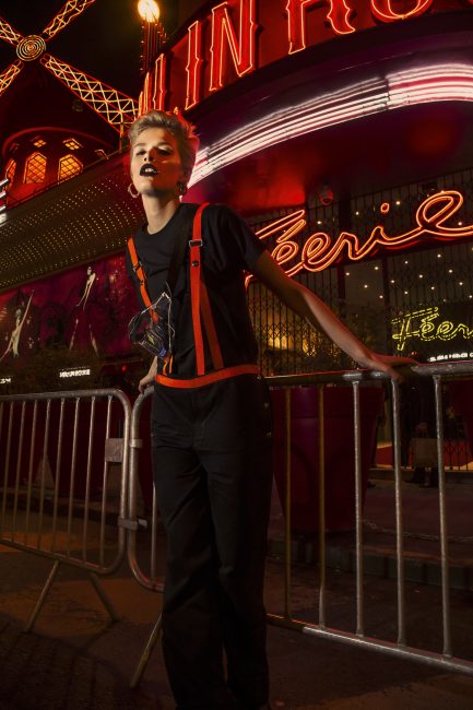 Mauro Lorenzo Fashion Photographer Fashion Editorial e506 Paris Model Set Shooting Colours Trend Deconstruction Brand Street Larisa Tafili Management Artist Paris Parigi Urban Moulin Rouge Mood Agency 