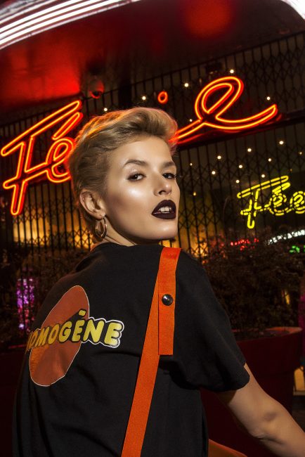 Mauro Lorenzo Fashion Photographer Fashion Editorial e506 Paris Model Set Shooting Colours Trend Deconstruction Brand Street Larisa Tafili Management Artist Paris Parigi Urban Moulin Rouge Mood Agency 