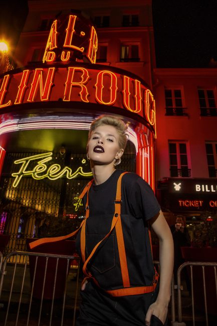 Mauro Lorenzo Fashion Photographer Fashion Editorial e506 Paris Model Set Shooting Colours Trend Deconstruction Brand Street Larisa Tafili Management Artist Paris Parigi Urban Moulin Rouge Mood Agency 