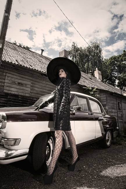 Mauro Lorenzo Fashion Photographer Editorial Haute Couture Black Deconstruction Vilnius Lake 3D