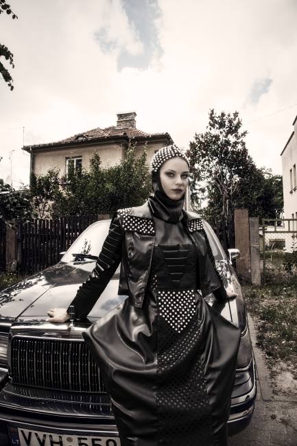 Mauro Lorenzo Fashion Photographer Editorial Haute Couture Black Deconstruction Vilnius Lake 3D