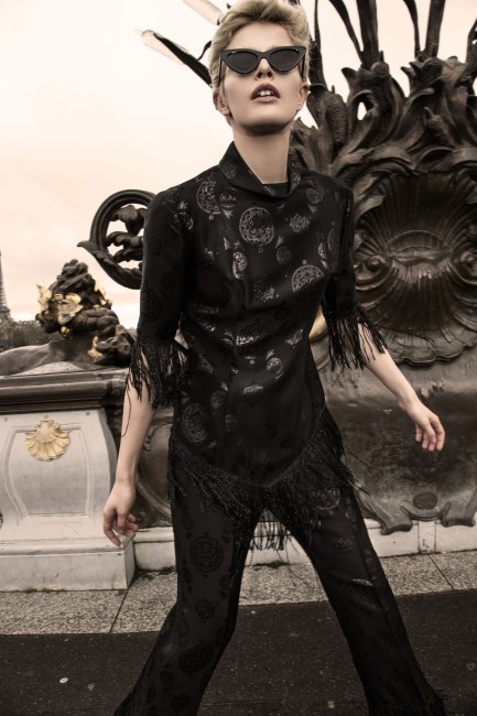 Mauro Lorenzo Fashion Photographer Fashion Editorial Officiel Baltics Lofficiel Magazine Top Brand Haute Couture Dior Versace Lacroix Moschino Hat Parigi Paris Tour Eiffel Colour Inspiration Jacket Street Urban Movement France 