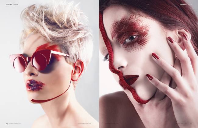 Mauro Lorenzo Fashion Photographer Fashion Editorial Beauty Color Red Portrait Ellements Magazine Style Concept Red Inspiration Minimal