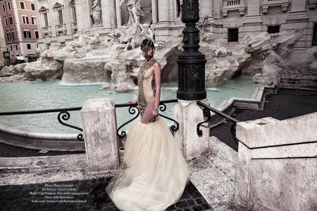 Mauro Lorenzo Fashion Photographer Fashion Editorial Haute Couture Goutte D'Art Rome Management Inspiration Deconstruction Magazine Fashion Project 