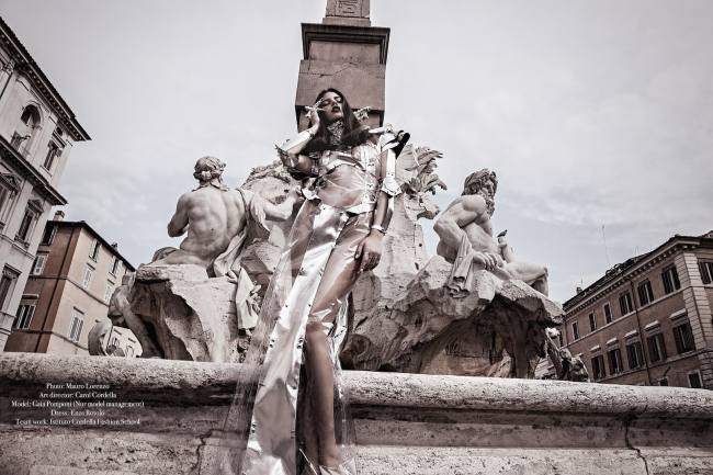 Mauro Lorenzo Fashion Photographer Fashion Editorial Haute Couture Goutte D'Art Rome Management Inspiration Deconstruction Magazine Fashion Project 