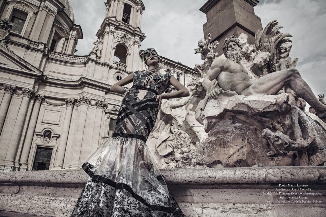 Mauro Lorenzo Fashion Photographer Fashion Editorial Haute Couture Goutte D'Art Rome Management Inspiration Deconstruction Magazine Fashion Project 