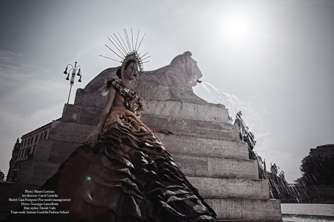 Mauro Lorenzo Fashion Photographer Fashion Editorial Haute Couture Goutte D'Art Rome Management Inspiration Deconstruction Magazine Fashion Project 