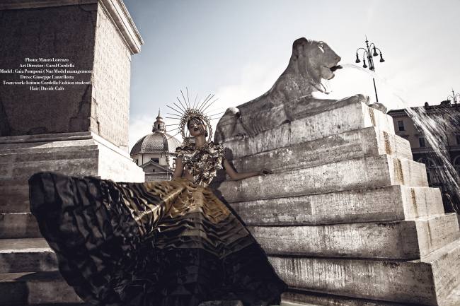 Mauro Lorenzo Fashion Photographer Fashion Editorial Haute Couture Goutte D'Art Rome Management Inspiration Deconstruction Magazine 