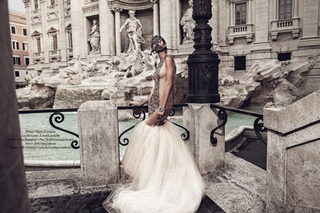 Mauro Lorenzo Fashion Photographer Fashion Editorial Haute Couture Goutte D'Art Rome Management Inspiration Deconstruction Magazine 