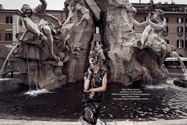 Mauro Lorenzo Fashion Photographer Fashion Editorial Haute Couture Goutte D'Art Rome Management Inspiration Deconstruction Magazine 
